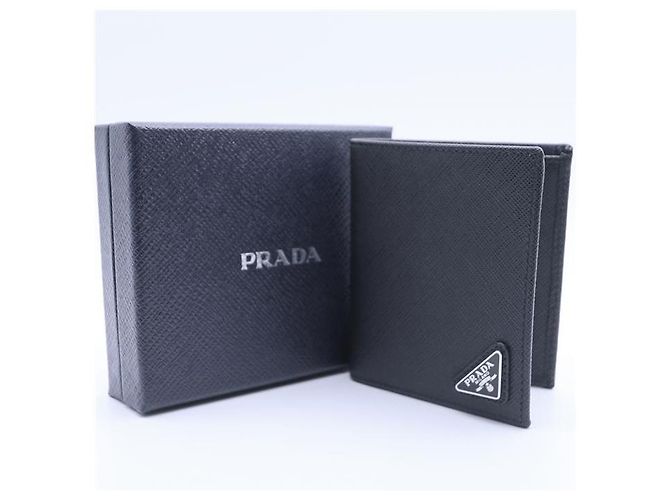 Prada Saffiano Wallet QHH Black - view 8