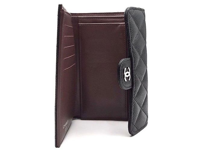 Chanel Portafoglio Medium Caviar Nero - vista 6