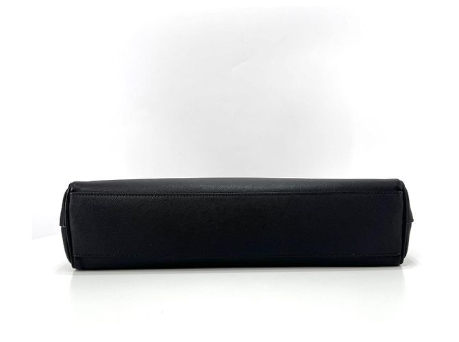 Prada Valigetta Tote Saffiano Triangle Logo Nera Nero - vista 10