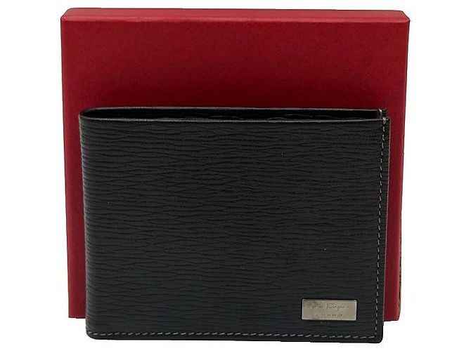 Salvatore Ferragamo Black Leather Men's Wallet - view 3