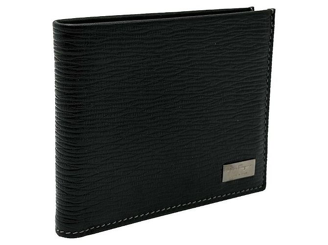 Salvatore Ferragamo Black Leather Men's Wallet - view 4