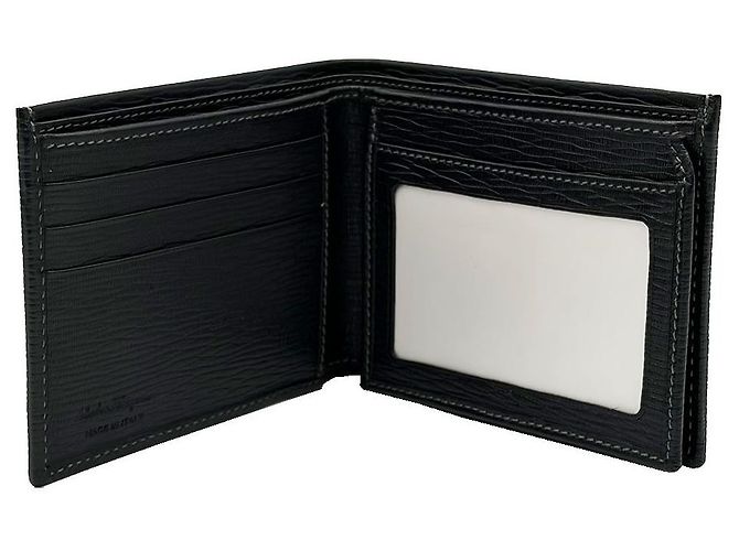Salvatore Ferragamo Black Leather Men's Wallet - view 8