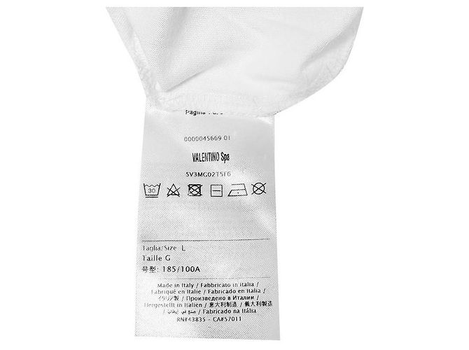 Valentino T-Shirt mit Logo und kurzen Ärmeln für Herren Weiß - Ansicht 10