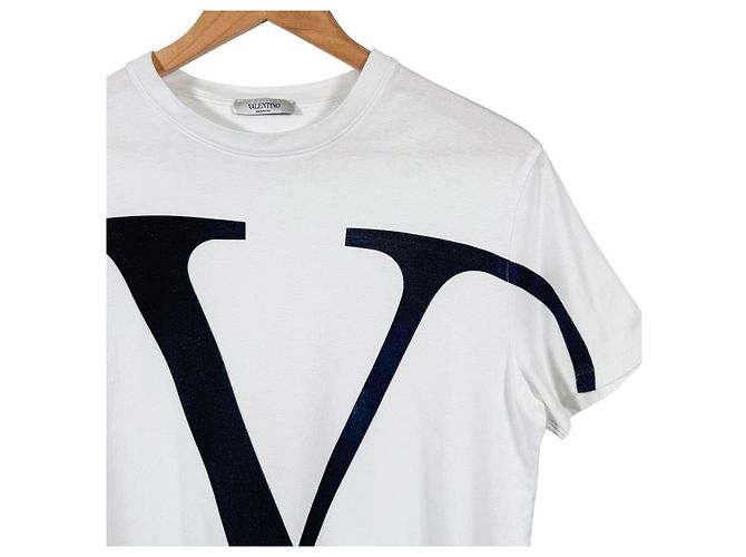 Valentino T-Shirt mit Logo und kurzen Ärmeln für Herren Weiß - Ansicht 7