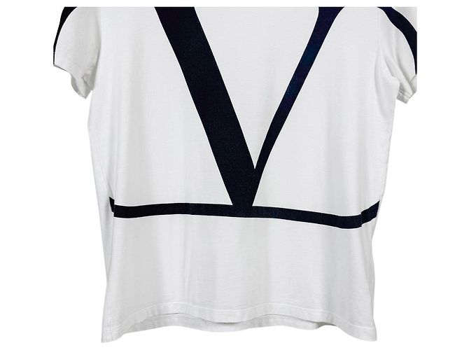 Valentino T-Shirt mit Logo und kurzen Ärmeln für Herren Weiß - Ansicht 8