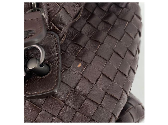 Bottega Veneta Intrecciato Mini Boston Bag Tote Brown - view 8