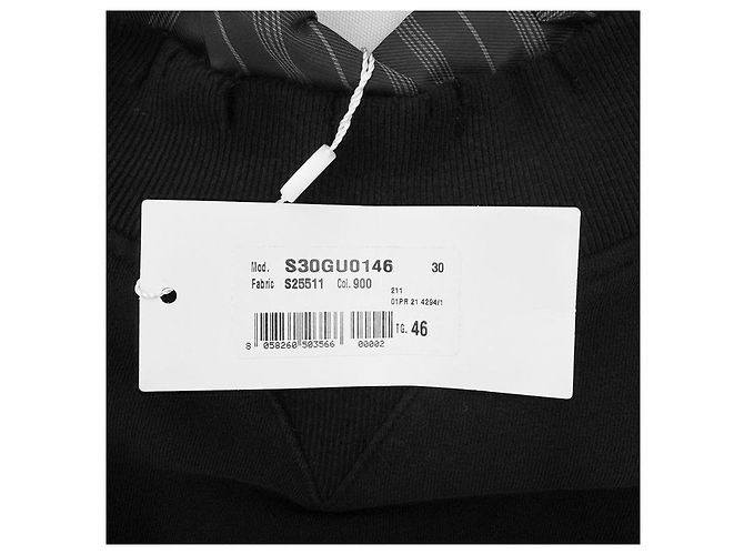 Maison Martin Margiela Oversized Sweatshirt mit Lagen-Optik und Distressed-Effekt Schwarz Braun - Ansicht 15