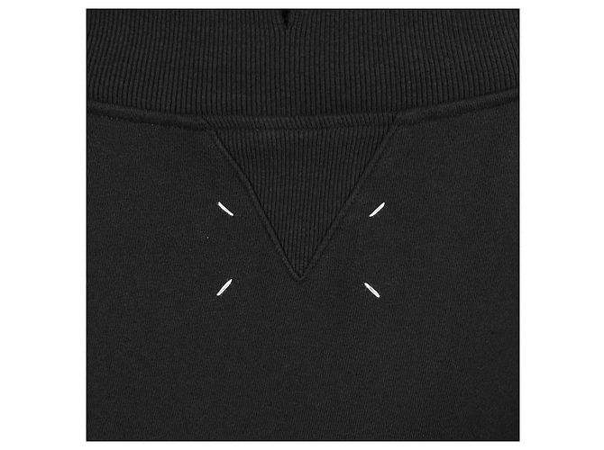 Maison Martin Margiela Oversized Sweatshirt mit Lagen-Optik und Distressed-Effekt Schwarz Braun - Ansicht 8