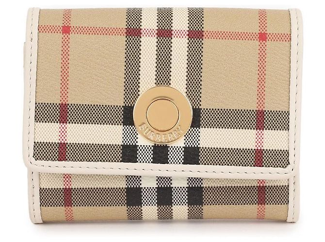 Burberry Kleine Klapperbörse mit Karomuster Braun - Ansicht 3