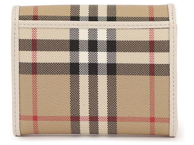 Burberry Kleine Klapperbörse mit Karomuster Braun - Ansicht 5