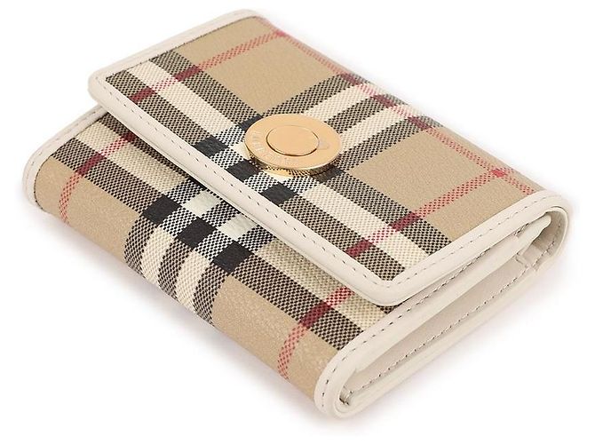 Burberry Kleine Klapperbörse mit Karomuster Braun - Ansicht 6
