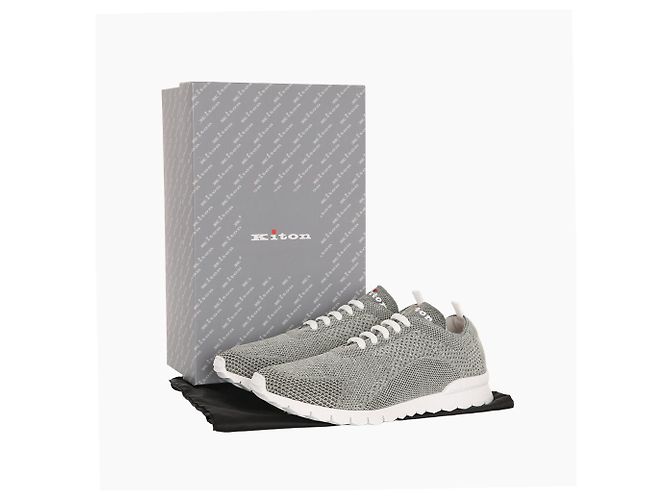 Kiton Cotton Fit Strick-Sneaker - Ansicht 12