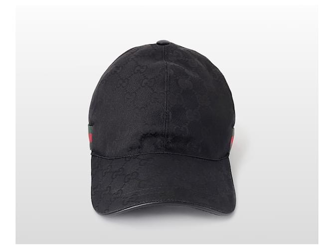 Gucci Canvas Baseball Cap mit Web Loop Schwarz - Ansicht 4