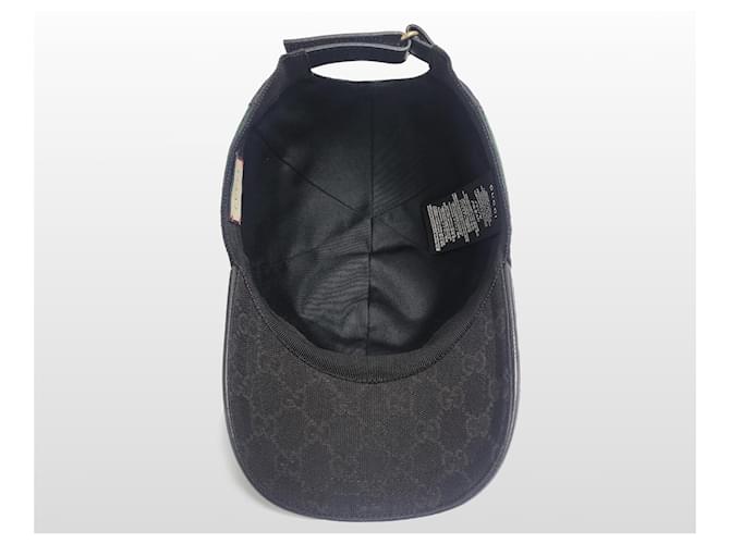 Gucci Canvas Baseball Cap mit Web Loop Schwarz - Ansicht 6