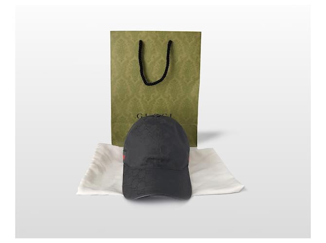 Gucci Canvas Baseball Cap mit Web Loop Schwarz - Ansicht 7