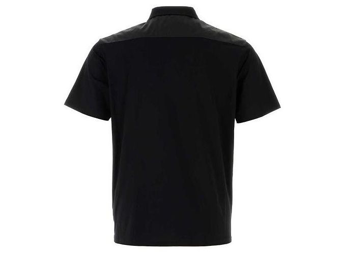 Prada Polo aus Stretch-Baumwolle mit Nylon-Details - Ansicht 5