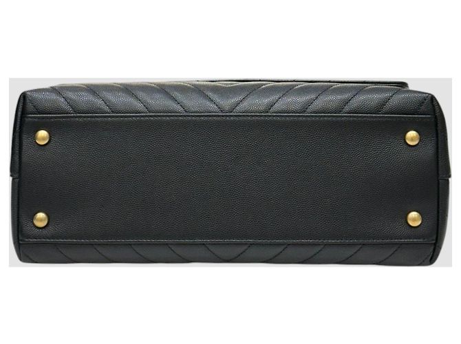 Chanel Coco Handle Chevron Medium Gold Series Schwarz - Ansicht 8