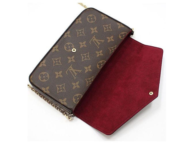 Louis Vuitton Bolsa Crossbody Pochette Monogram Felicie Marrom - vista 6
