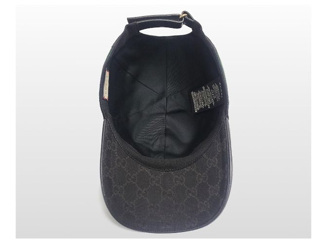 Gucci Cappellino da baseball GG Canvas Web Loop nero - vista 13
