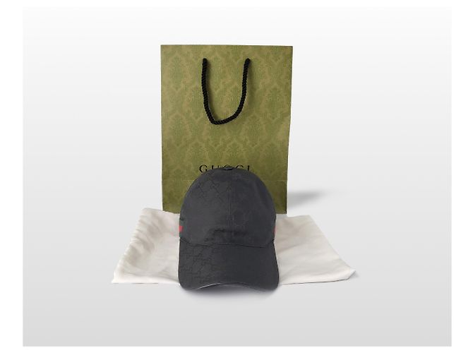 Gucci Cappellino da baseball GG Canvas Web Loop nero - vista 14