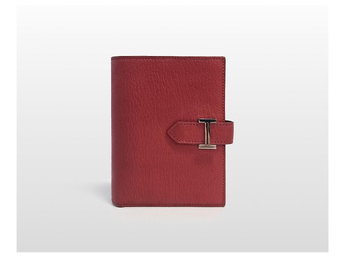 Hermès Cartera Compacta con Hebilla Roja - vista 2