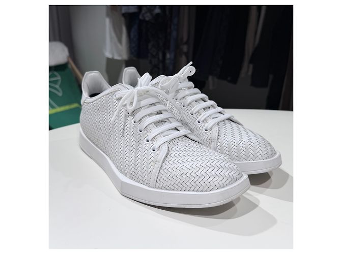 Berluti Braid Leather Sneakers White - view 3
