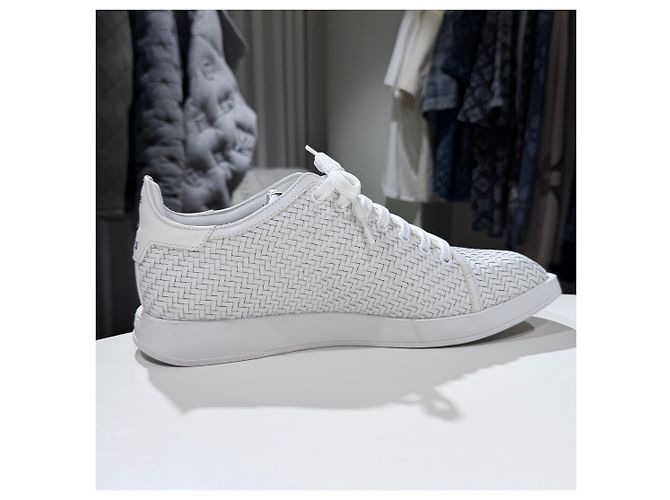 Berluti Braid Leather Sneakers White - view 5