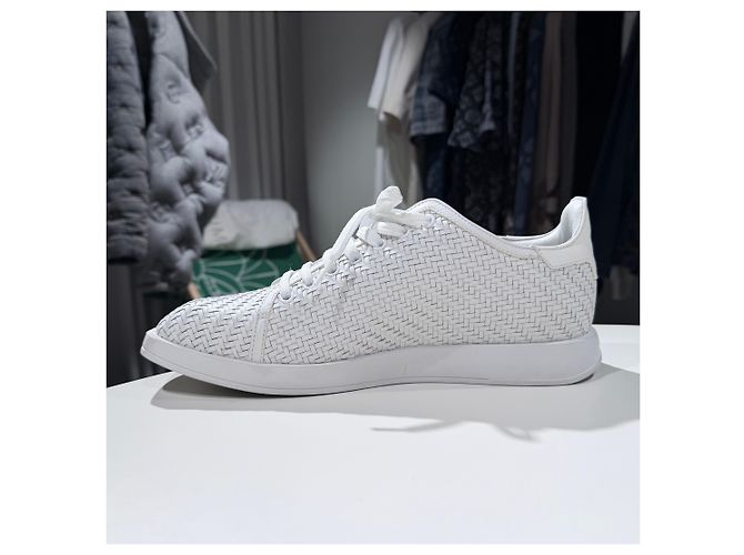 Berluti Braid Leather Sneakers White - view 6