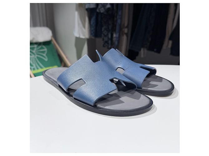 Hermès Sandalias Izmir Slipper Appson Blue (Grade Azul - vista 3