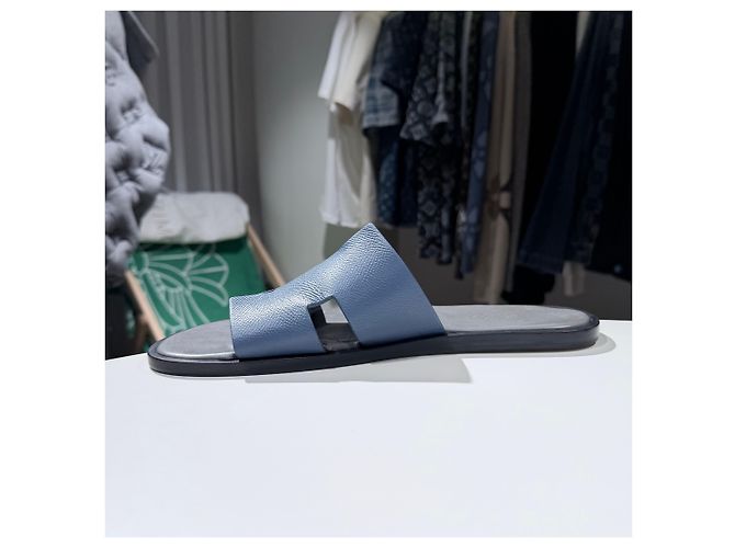 Hermès Sandalias Izmir Slipper Appson Blue (Grade Azul - vista 5