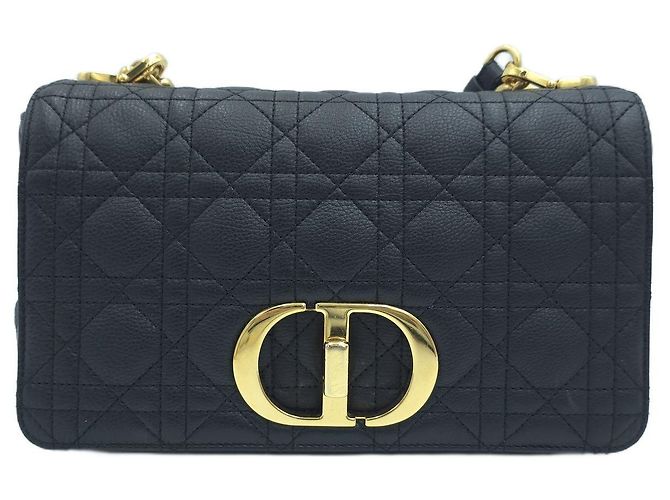 Dior Borsa a tracolla e crossbody Caro Medium Cannage in pelle nera Nero - vista 2
