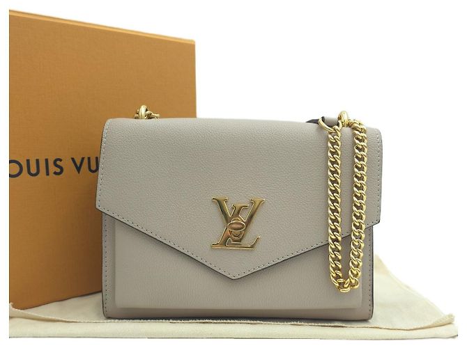 Louis Vuitton Borsa a tracolla e crossbody Mylockme Chain BB Grain Calfskin Pink Rosa - vista 11