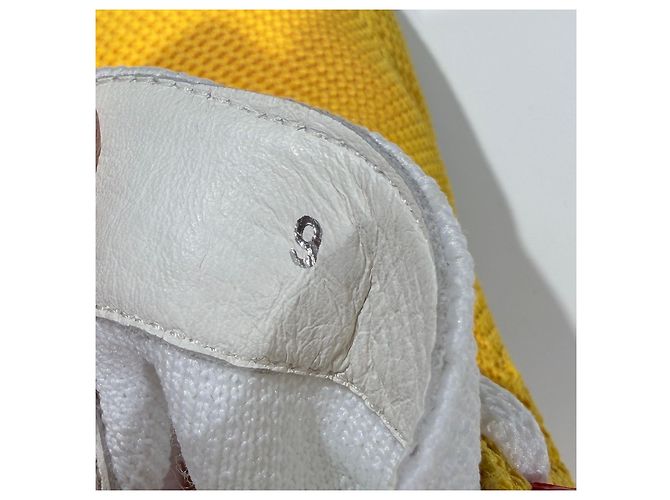 Kiton Sneakers in mesh di cotone Giallo - vista 9