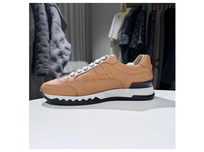 Hermès Sneakers Trail in pelle di vitello Marrone - vista 6