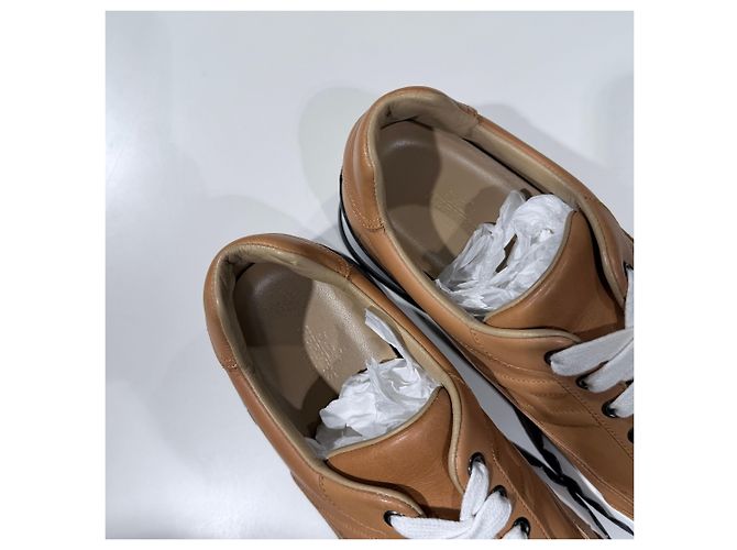 Hermès Sneakers Trail in pelle di vitello Marrone - vista 7