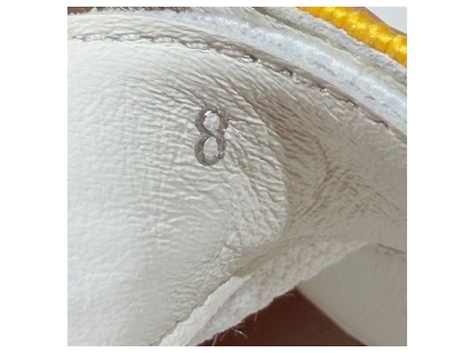 Kiton Sneakers in mesh di cotone giallo - vista 9
