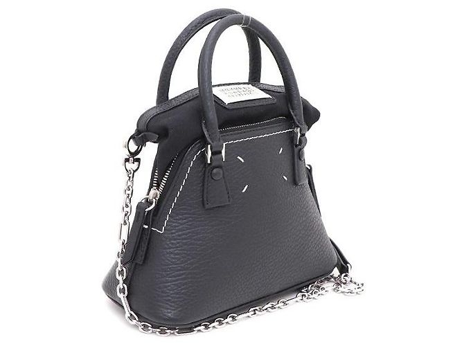 Maison Martin Margiela Micro borsa tote e borsa a tracolla Nero - vista 2