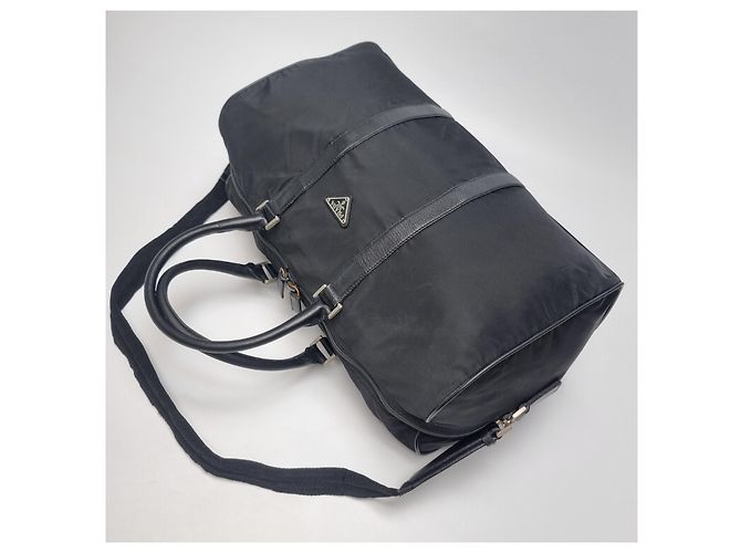 Prada Borsa Boston, Borsa da Viaggio, Borsa da Golf (Grade Unisex, Tracolla inclusa) Nero - vista 11