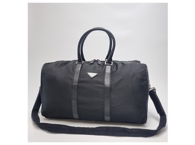 Prada Borsa Boston, Borsa da Viaggio, Borsa da Golf (Grade Unisex, Tracolla inclusa) Nero - vista 3