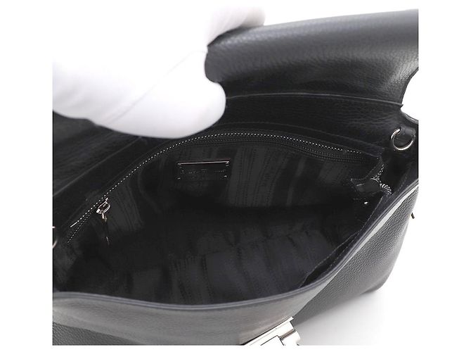 Salvatore Ferragamo Piccola borsa tote e borsa a tracolla nera Nero - vista 8