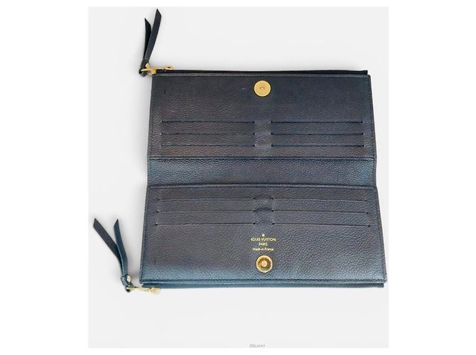 Louis Vuitton Cartera Larga con Doble Cremallera Azul - vista 4