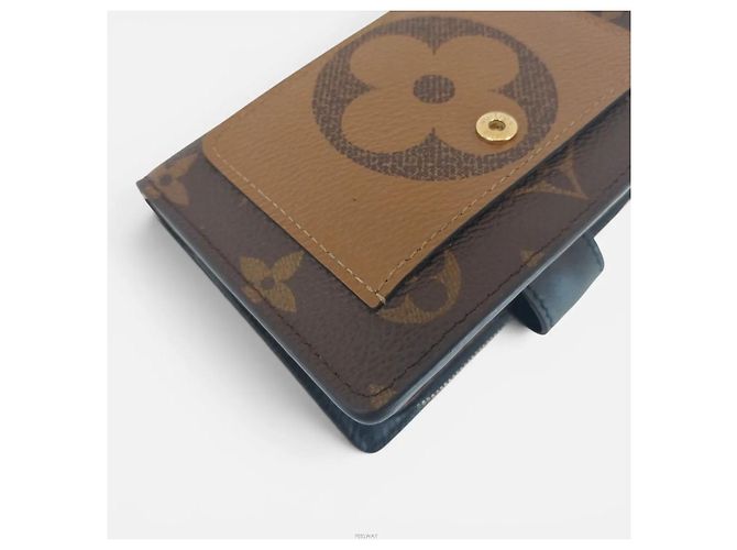 Louis Vuitton Carteira de moedas Juliet Marrom - vista 8