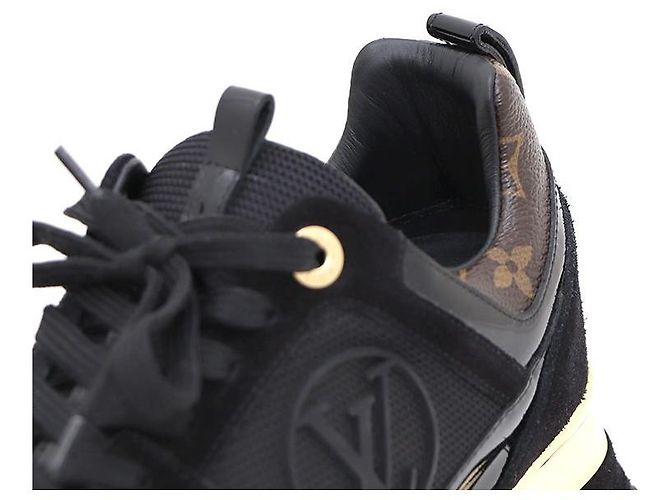 Louis Vuitton Sneakers Runaway da donna Black Monogram Nero - vista 7