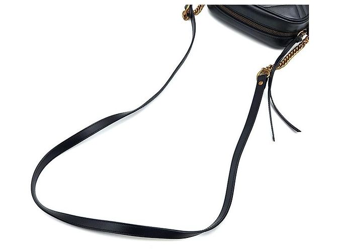 Gucci Mini borsa a tracolla Marmont Matelassé Nero - vista 5