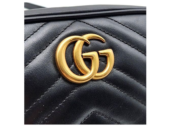 Gucci Mini borsa a tracolla Marmont Matelassé Nero - vista 8