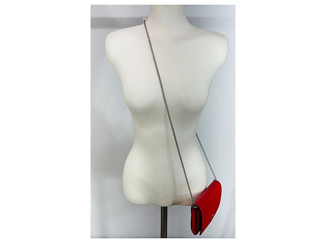 Christian Louboutin Borsa a tracolla con cintura in pelle Rosso - vista 10