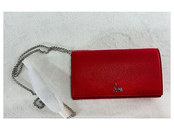 Christian Louboutin Borsa a tracolla con cintura in pelle Rosso - vista 11