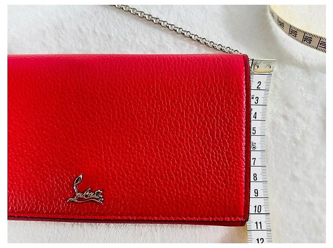 Christian Louboutin Borsa a tracolla con cintura in pelle Rosso - vista 14