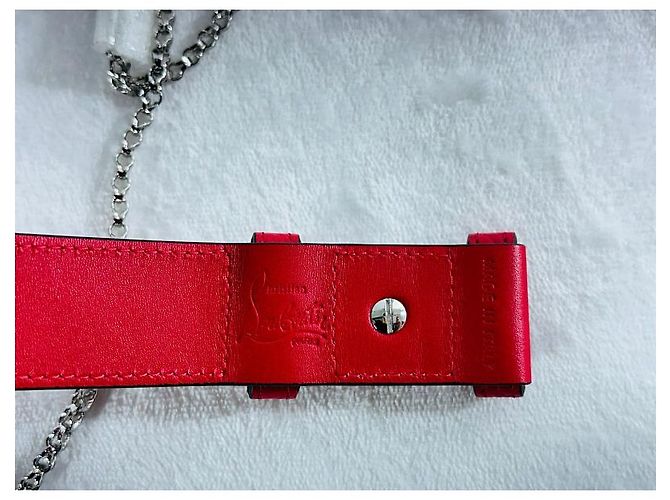 Christian Louboutin Borsa a tracolla con cintura in pelle Rosso - vista 15
