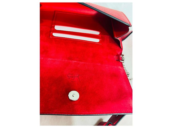 Christian Louboutin Borsa a tracolla con cintura in pelle Rosso - vista 6